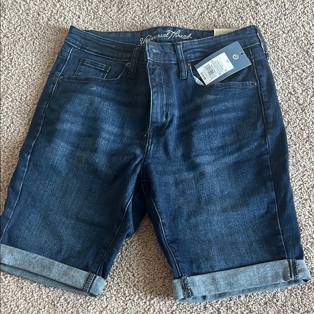Universal Thread Denim Shorts (High Rise Bermuda)